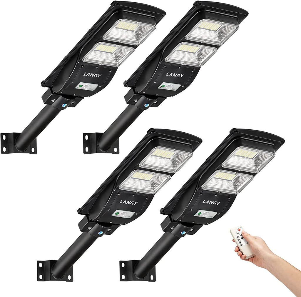 Langy 4 PACK 60W solar street light 6000 lumens product image 4