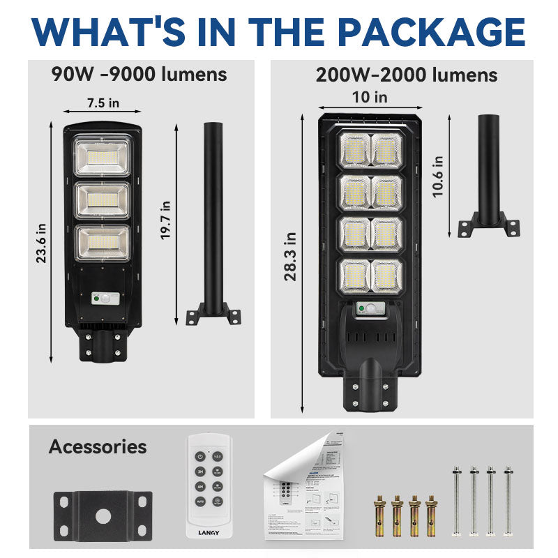 Langy 4 Pack Solar Parking lot lights (bracket included) product image 11