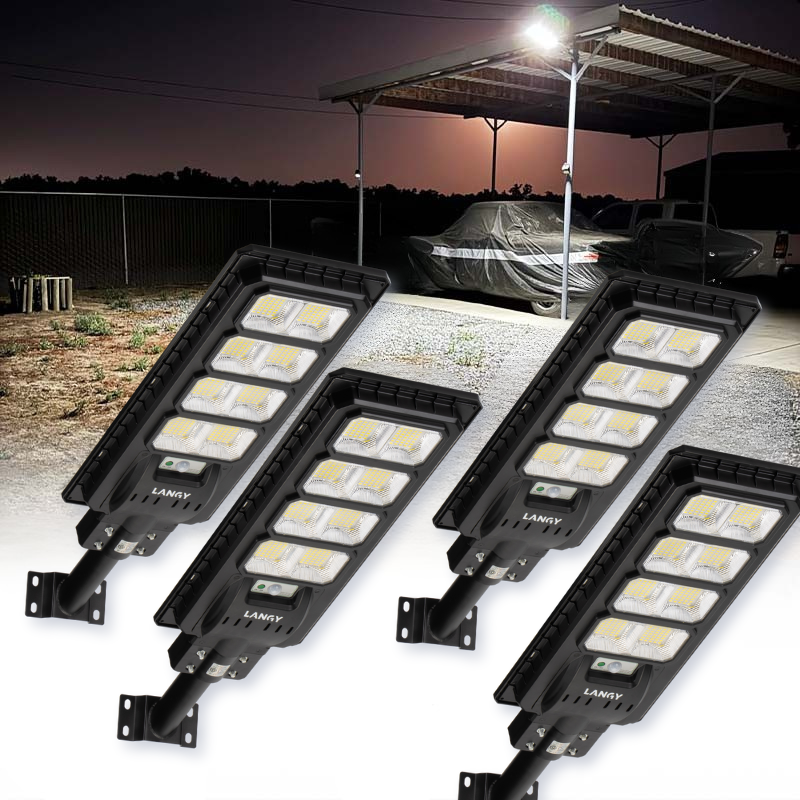 Langy 4 Pack Solar Parking lot lights (bracket included) product image 2
