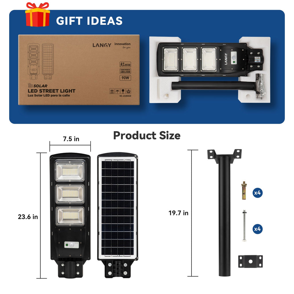Langy 60W 90W 120W Solar Street Light -ES04 Series product image 10