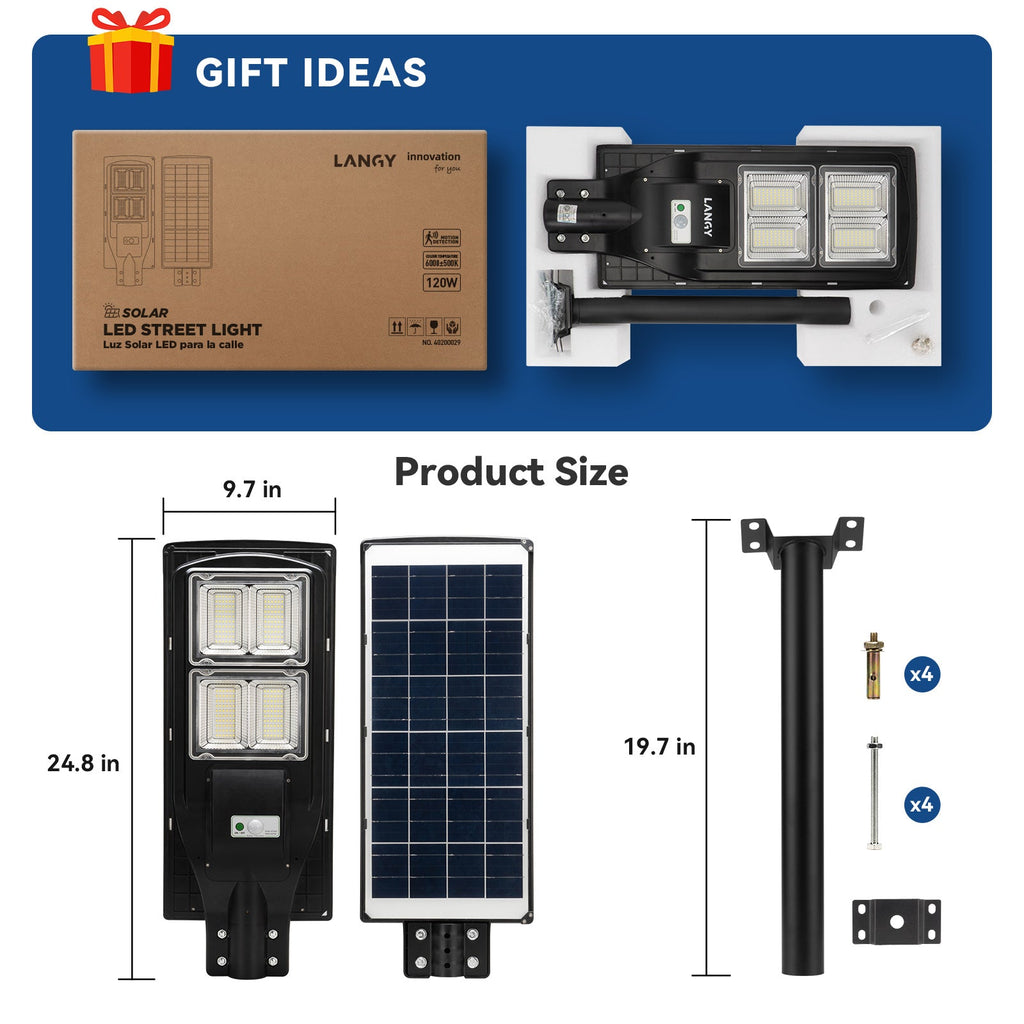Langy 60W 90W 120W Solar Street Light -ES04 Series product image 9