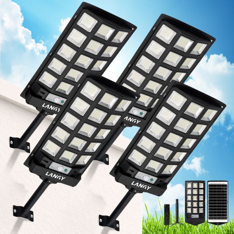 Langy 60W 90W Solar Outdoor Dusk to Dawn Lights w/ Remote Control product image 8