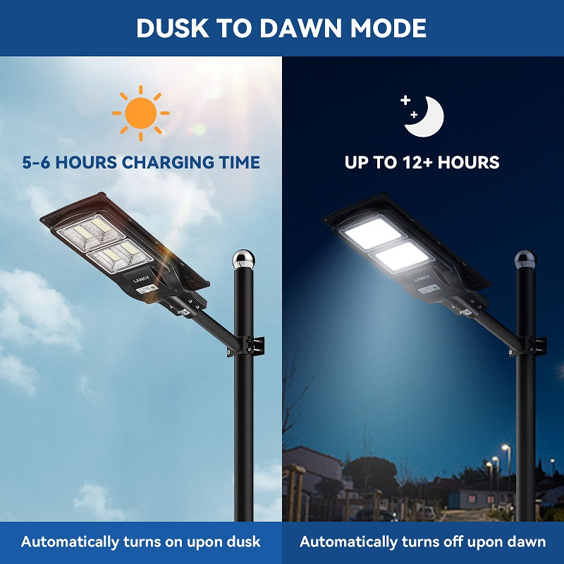 Langy 90W 120W Solar street LED lights -warm white/ white product image 12