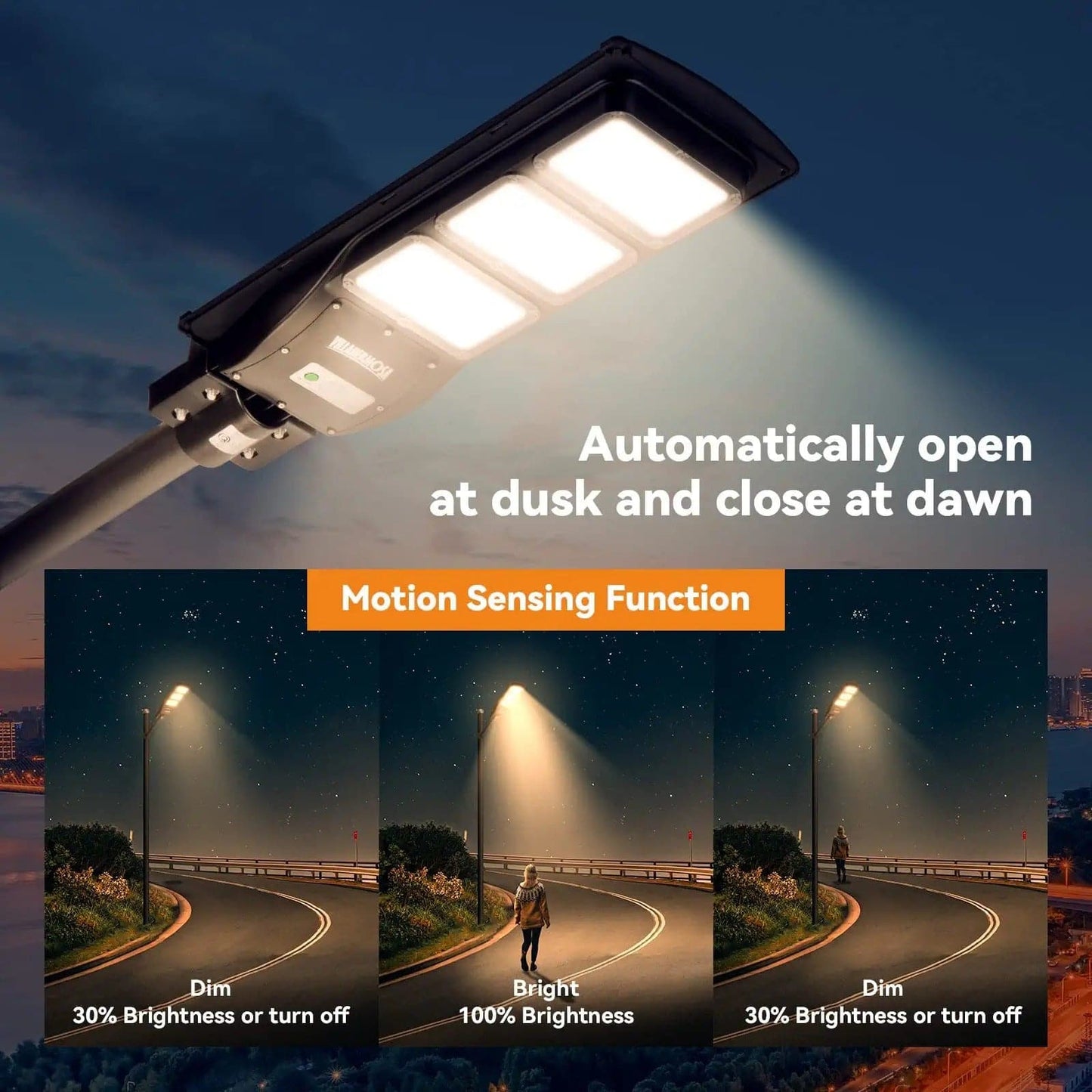 Langy 90W 120W Solar street LED lights -warm white/ white product image 4