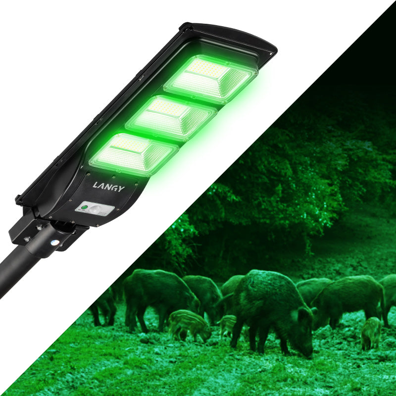 Langy Solar Green Light for Hunting Hogs Deer Fish light -15000lumens product image 1