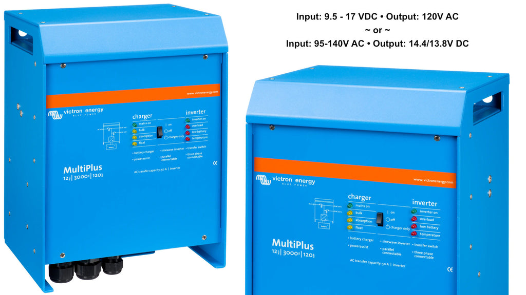 Full Battery Victron 120V Inverter & Charger - 12/24/48V; 500 - 5000