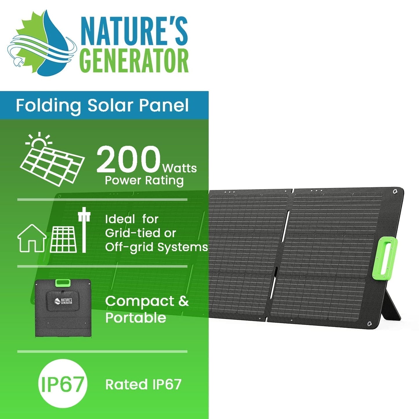 Nature's Generator 200W Folding Solar Panel product image 2