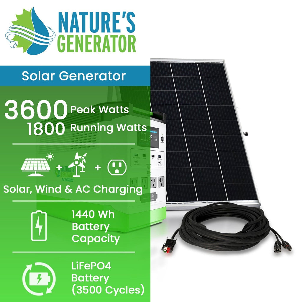 Nature's Generator High Capacity Lithium 1800 Solar Generator product image 2