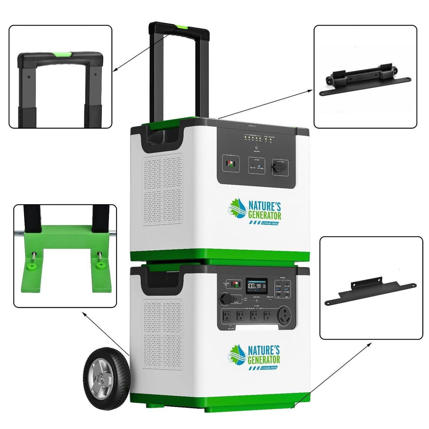 Nature's Generator Lithium 3600 / 6000 Heavy Duty Cart product image 2