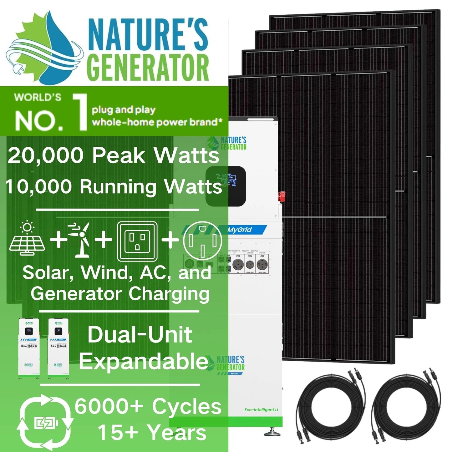 Nature's Generator MyGrid 10K Solar Generator for Home product image 12