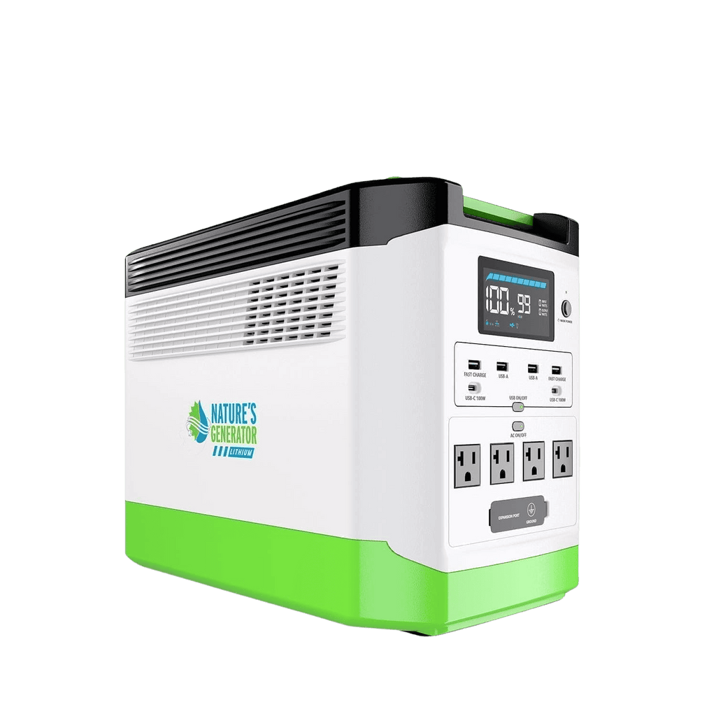 Nature's Generator High Capacity Expandable Lithium 1800 Power Station