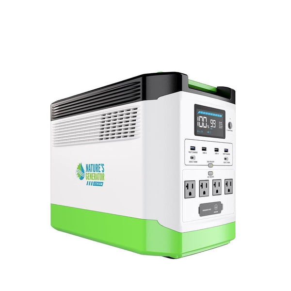 Nature's Generator High Capacity Expandable Lithium 1800 Power Station