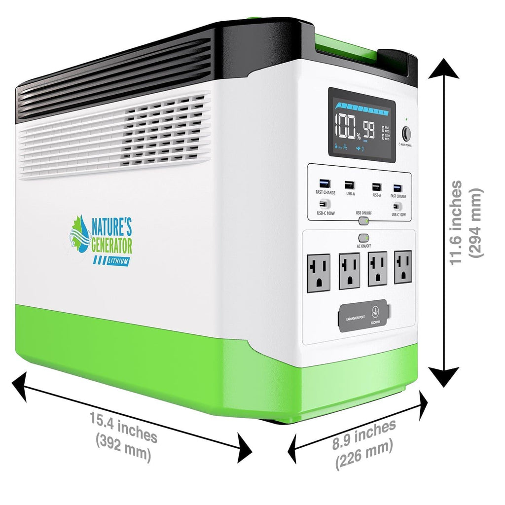 Nature's Generator High Capacity Lithium 1800 Solar Generator