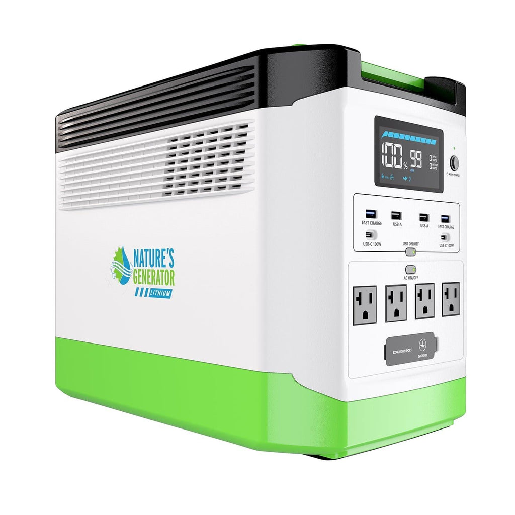 Nature's Generator High Capacity Lithium 1800 Solar & Wind Generator