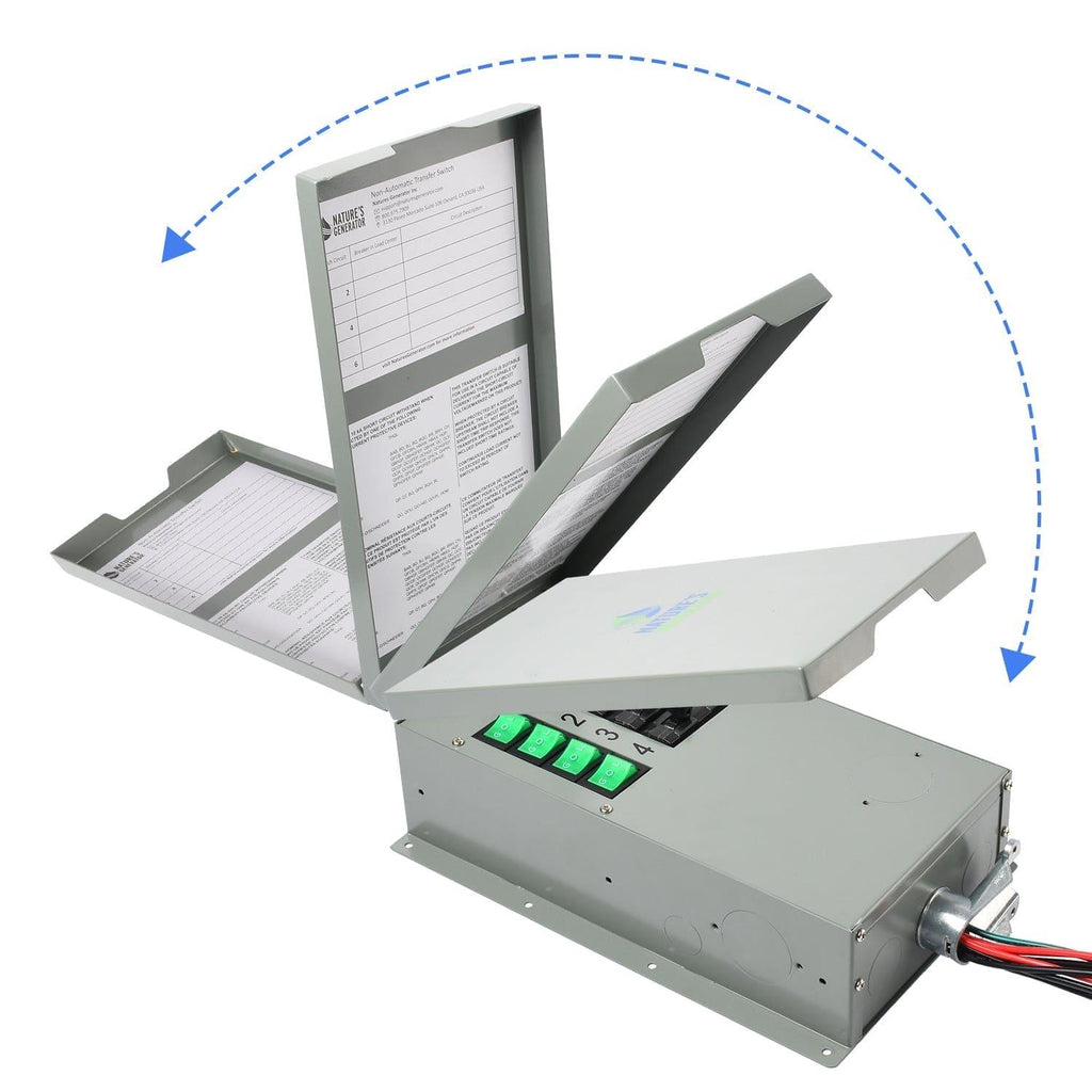Nature's Generator 120V 15A 4-Circuit Transfer Switch