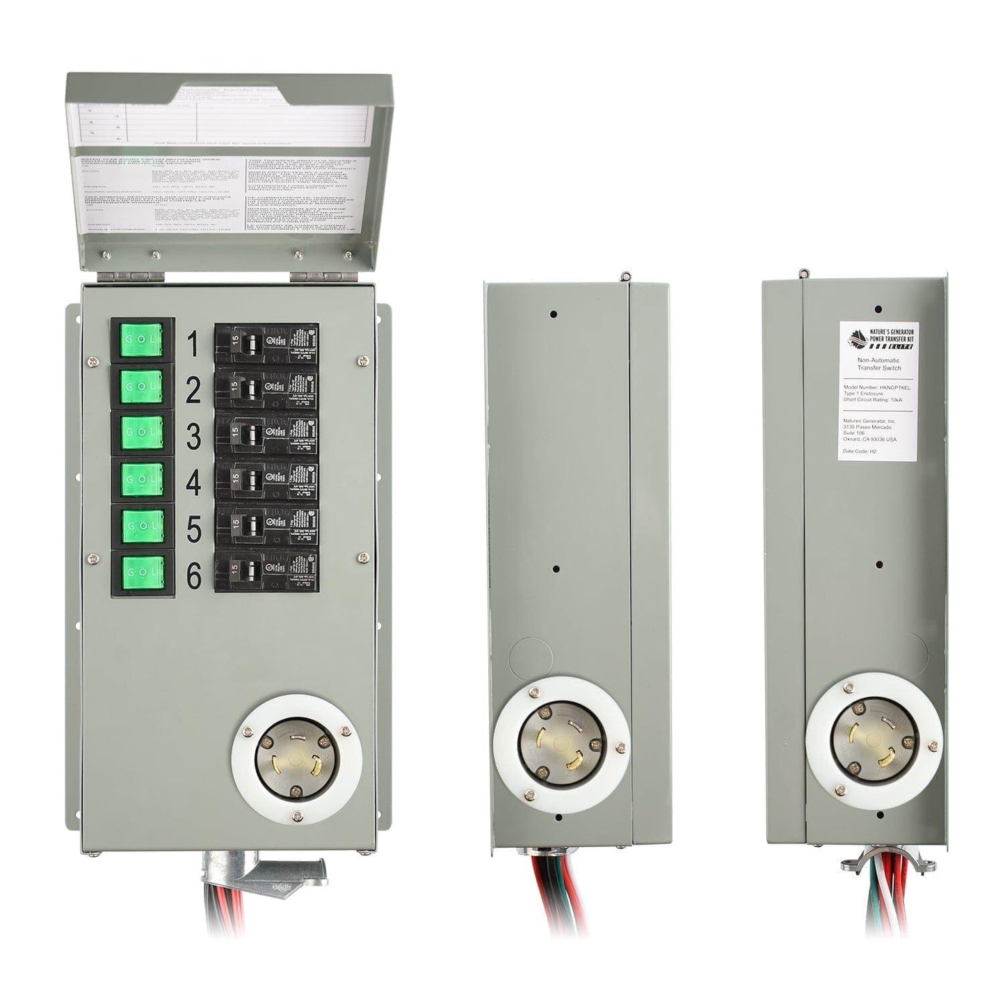Nature's Generator 120V 30A 6-Circuit Transfer Switch