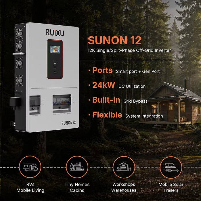Portable Sun LLC RUiXU Single/Split-Phase Off-Grid Inverter | SUNON12 product image 4