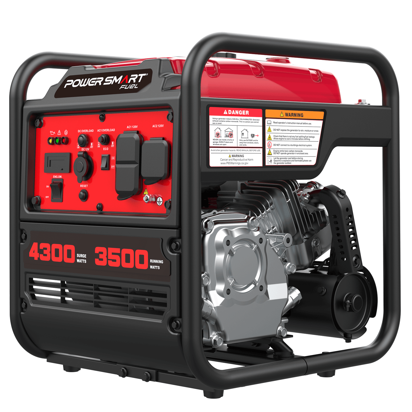 PowerSmart 4300W Open Frame Gas Inverter Generator DB5041 product image 10