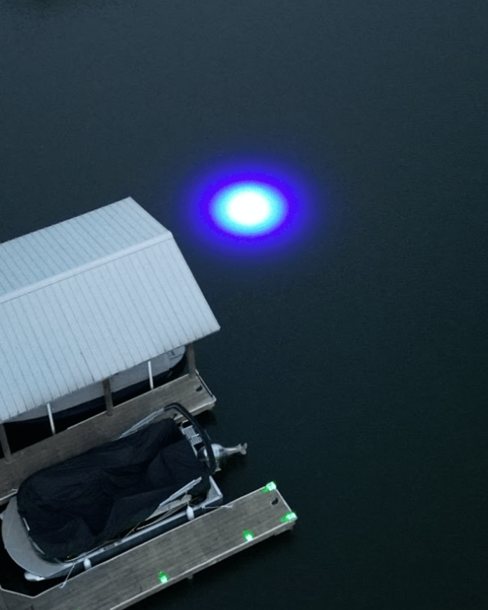 HydroGlow Sea Floor Dock Light-Blue-SF100B
