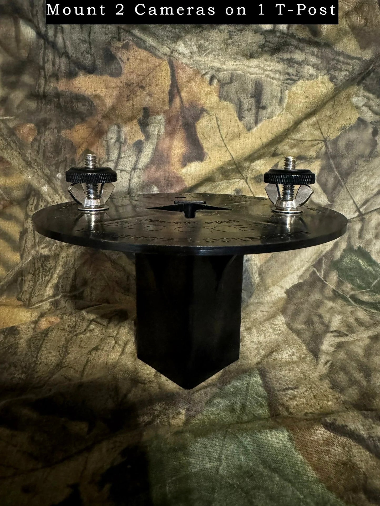 ShopThermalOptics Patented T-Post Mount for 2 Trail Cameras — No Arms product image 2