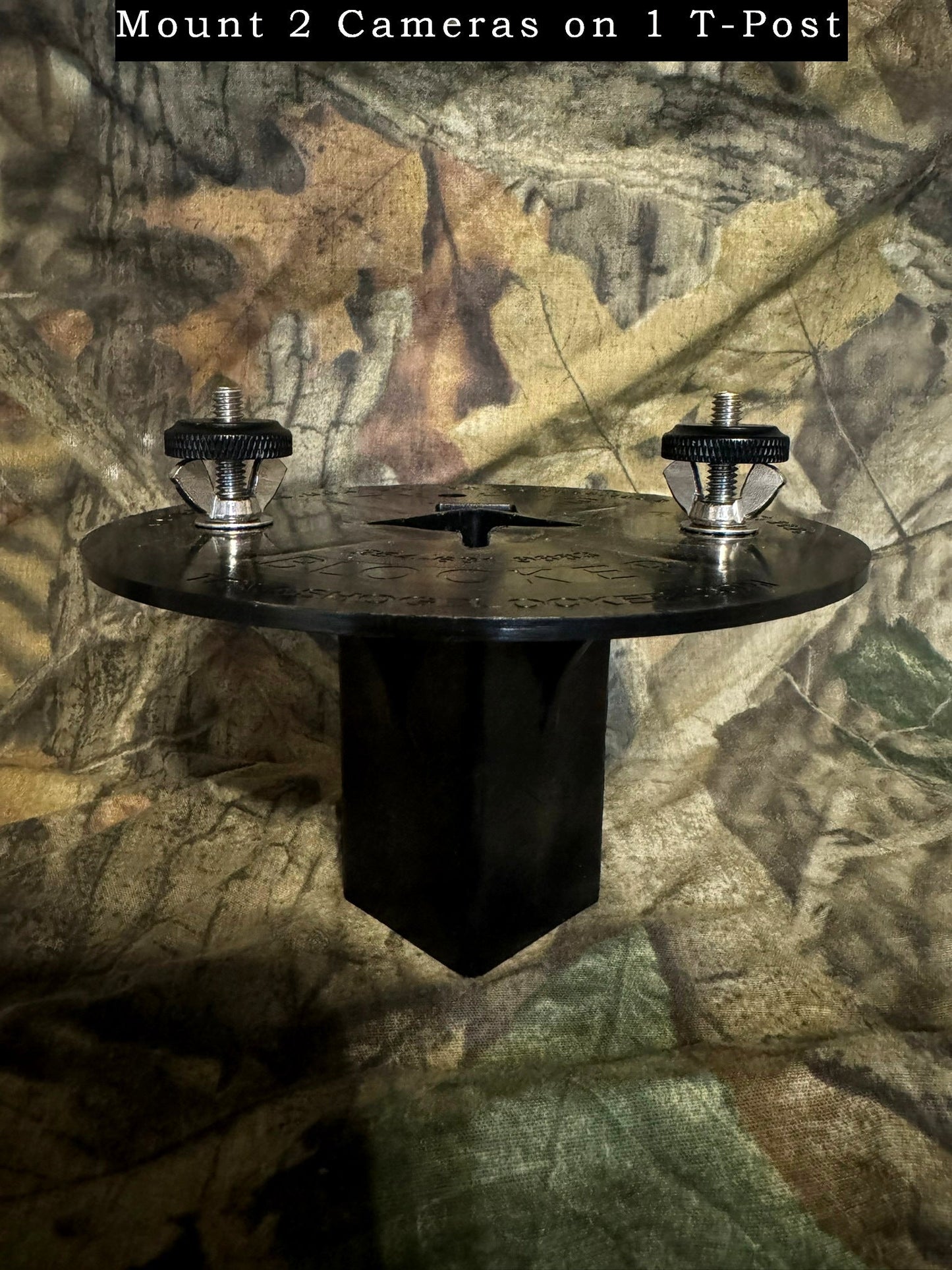 ShopThermalOptics Patented T-Post Mount for 2 Trail Cameras — No Arms product image 2