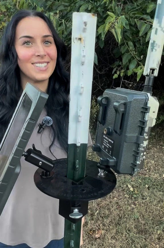 ShopThermalOptics Patented T-Post Trail Camera & Solar Panel Mount — 1 product image 1