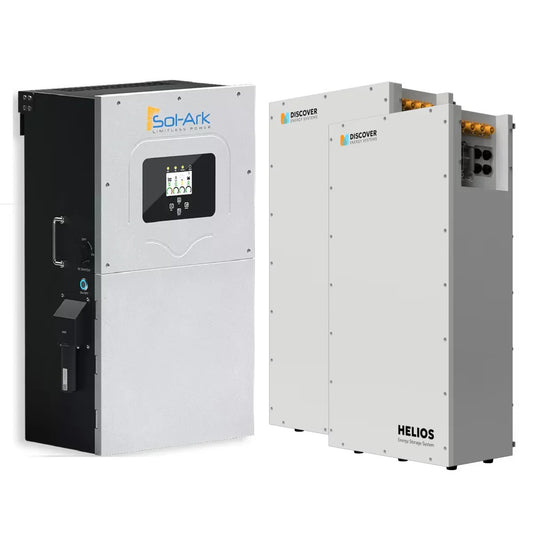 Sol-Ark 15K-2P + (2) Discover Helios 16kWh Batteries - 32kWh product image 1