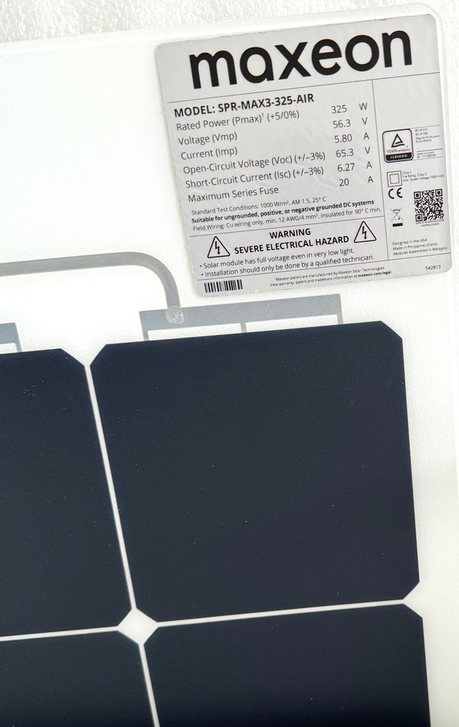 Full Battery Sunpower Maxeon Air 330W Flexible Solar Panel