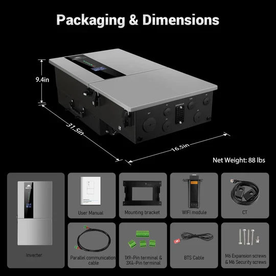 SunGold 11.4KW Split Phase Hybrid Inverter product image 6