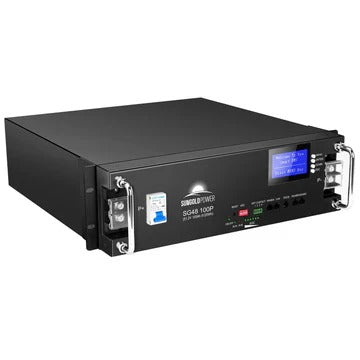 SunGold 48V 100AH Server Rack LiFePO4 Lithium Battery SG48100P UL1973 product image 1