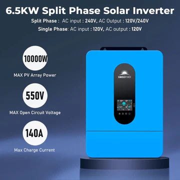 SunGold 6.5KW 48V Split Phase Solar Inverter product image 2