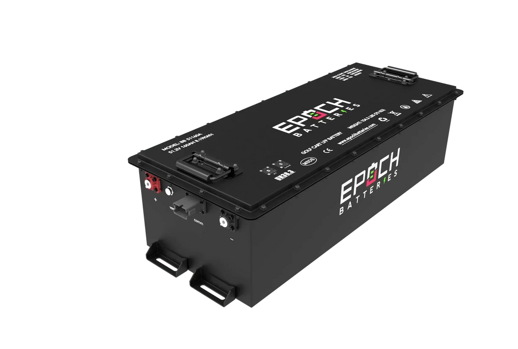 Epoch Batteries 48V 160Ah - LiMax Series - Lithium (LiFePO4) Golf Cart Battery - Complete Kit
