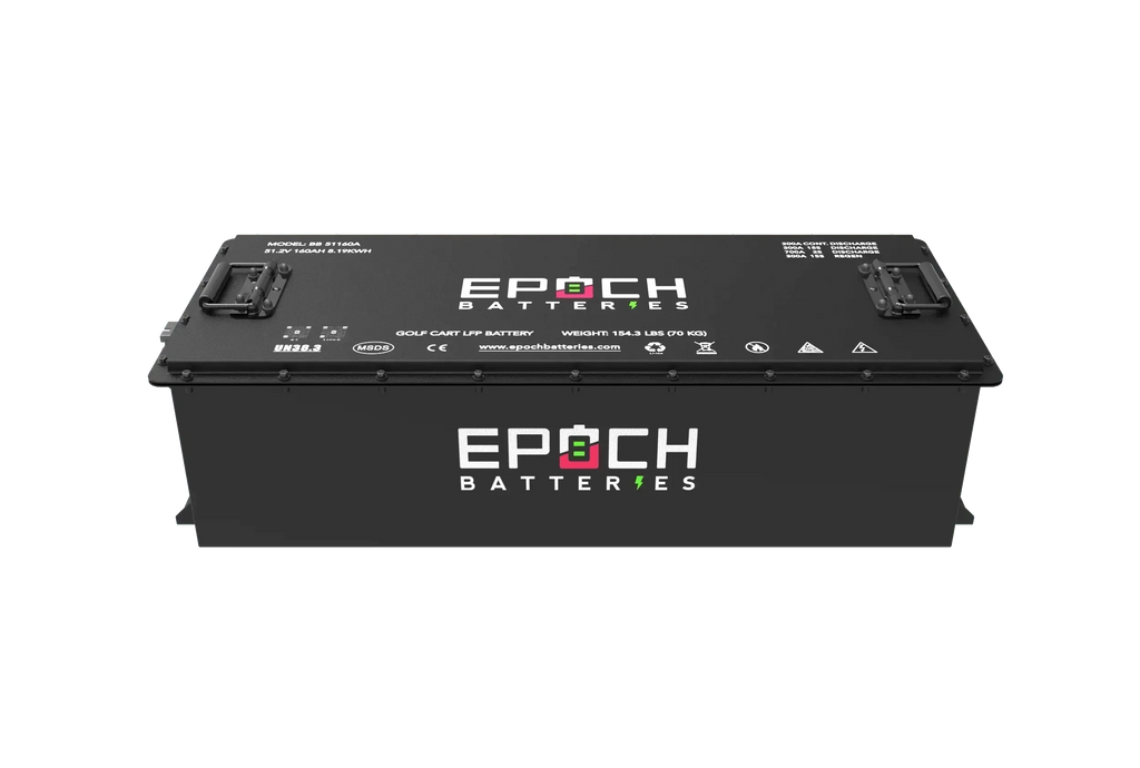 Epoch Batteries 48V 160Ah - LiMax Series - Lithium (LiFePO4) Golf Cart Battery - Complete Kit