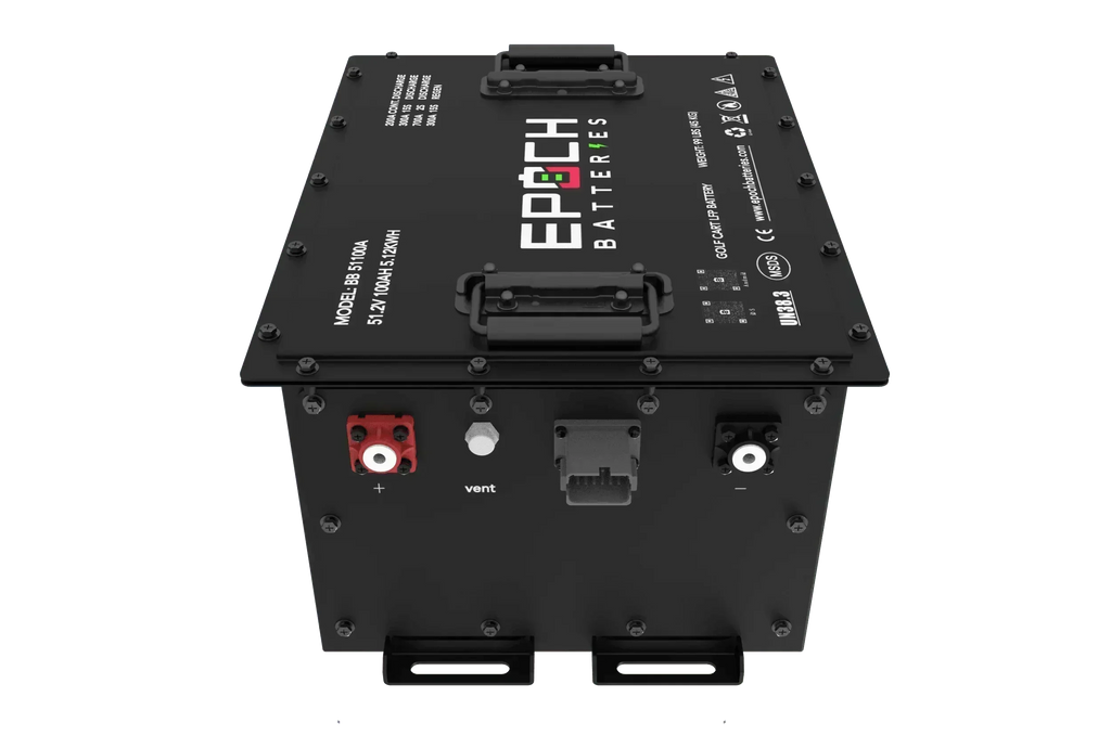 Epoch Batteries 48V 105Ah - LiMax Series - Lithium (LiFePO4) Golf Cart Battery - Complete Kit