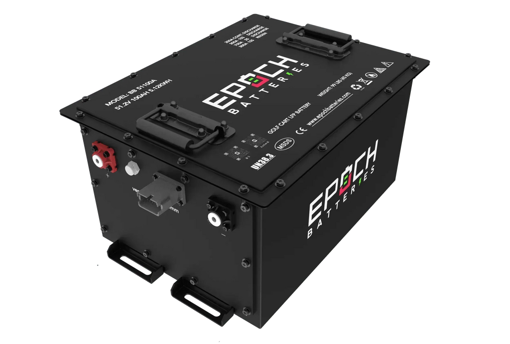 Epoch Batteries 48V 105Ah - LiMax Series - Lithium (LiFePO4) Golf Cart Battery - Complete Kit