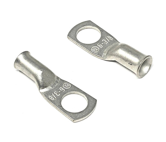 WindyNation 6 Gauge (AWG) Copper Cable Lug Ring Terminals product image 1