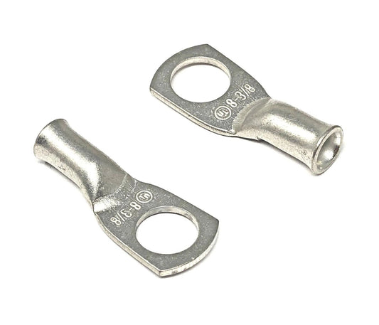 WindyNation 8 Gauge (AWG) Copper Cable Lug Ring Terminals product image 1