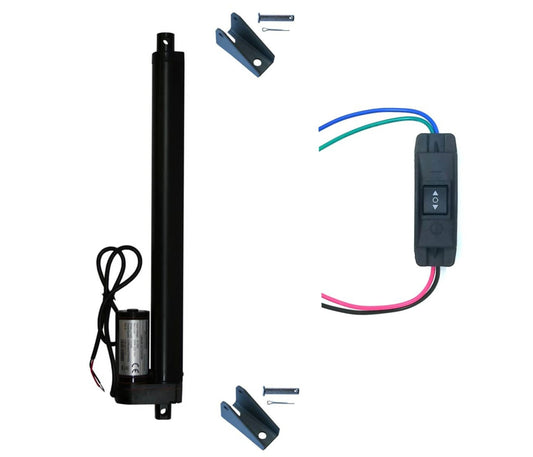 WindyNation Linear Actuator 12-Volt 225lbs w/ Mounting Brackets + Up product image 1