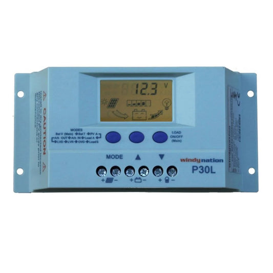 WindyNation P30L LCD 30A Solar Panel Regulator Charge Controller product image 1