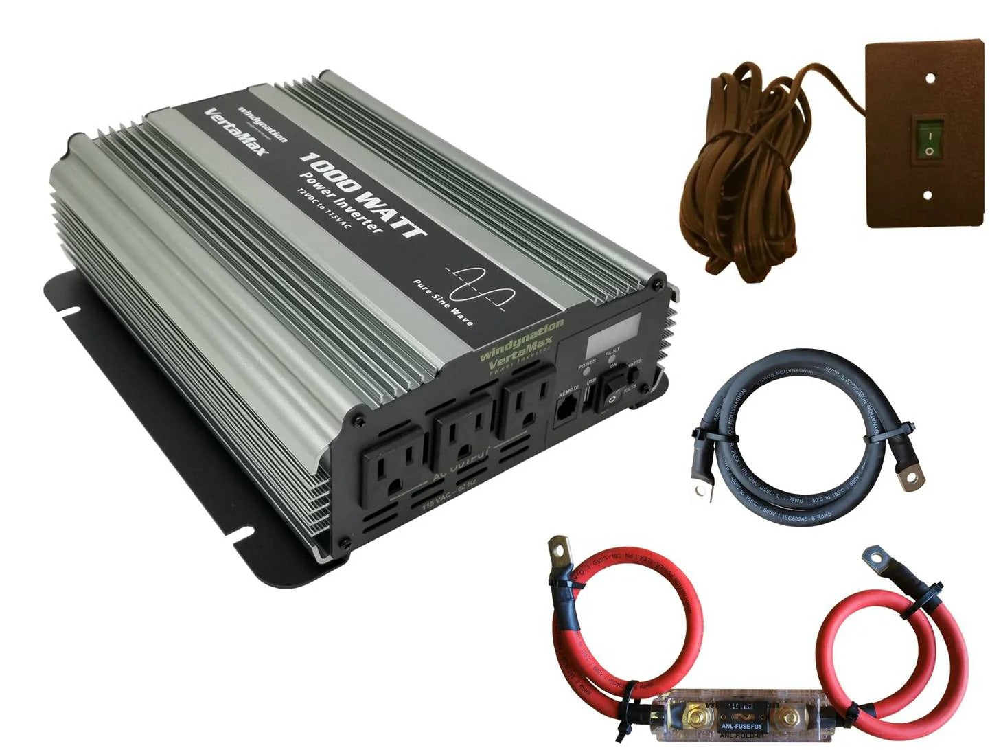 WindyNation VertaMax 1000 Watt 12 Volt Pure Sine Wave Power Inverter product image 6